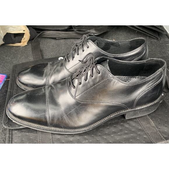 Cole Haan Men's Williams Cap Toe Oxford Black C12202 Size 10 - Picture 1 of 13